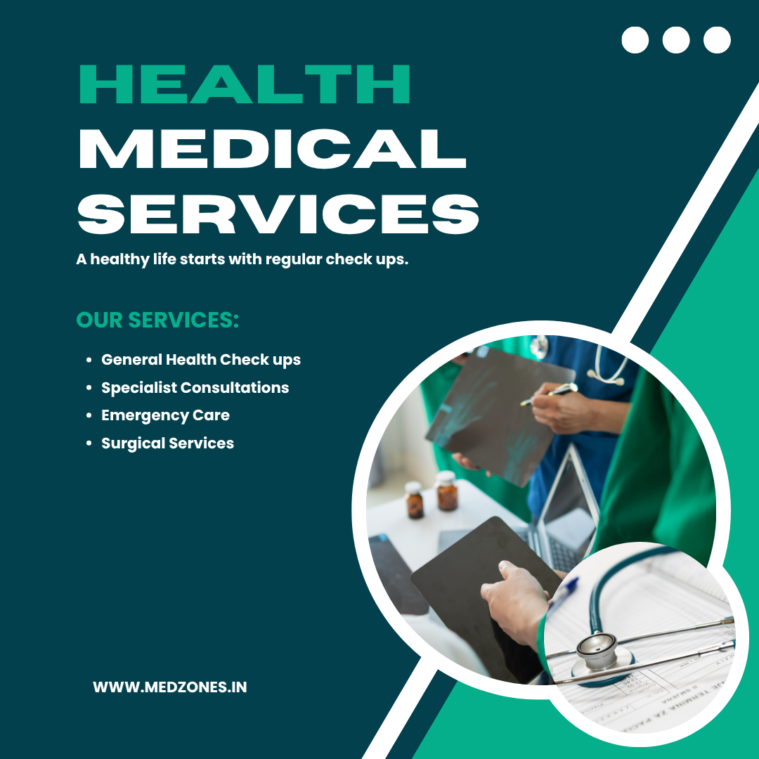 Teal And White Geometric Modern Medical Services Instagram Post